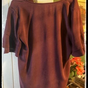 Frame Denim Rich Purple Short Sleeve Top